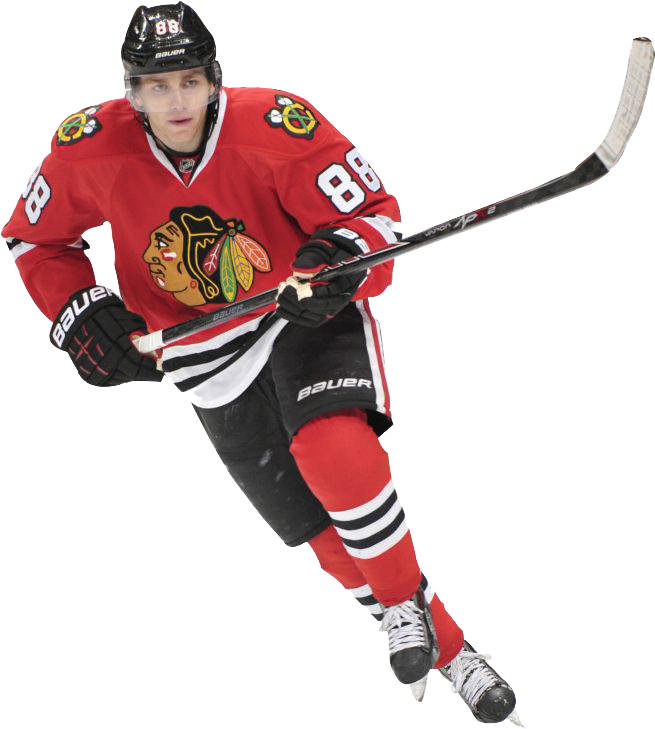 Download Nhl Png File For Designing Projects - Chicago Blackhawks Player Png Clipart (655x729), Png Download