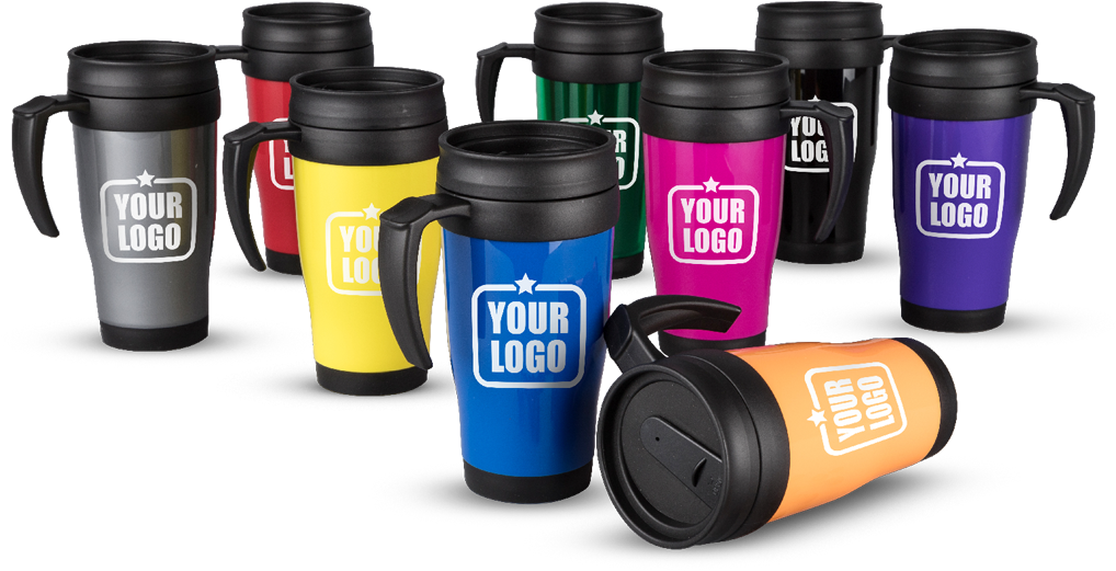Check Out Our Newest Offer On Promotional Branded Thermal - Branded Mugs Clipart (1030x524), Png Download