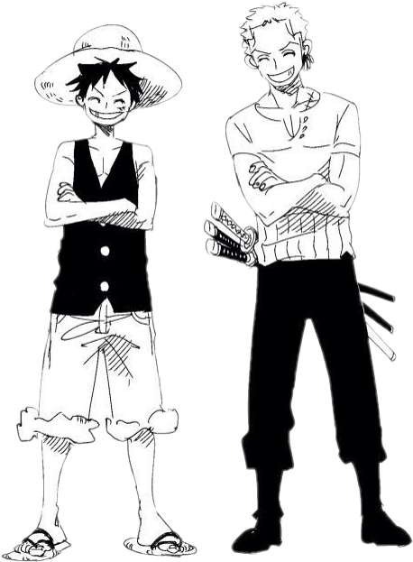 #onepiece #yaoi #love #anime #roronoa-zoro #monkeydluffy - Illustration Clipart (458x623), Png Download