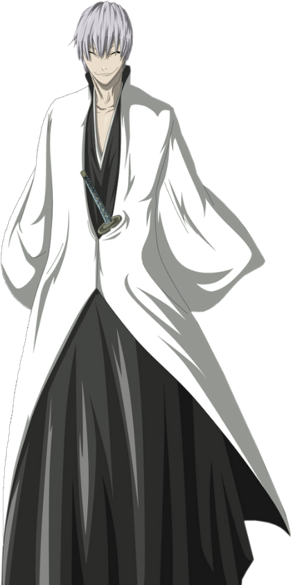 Vs - Bleach Capitan Ichimaru Gin Clipart (597x898), Png Download