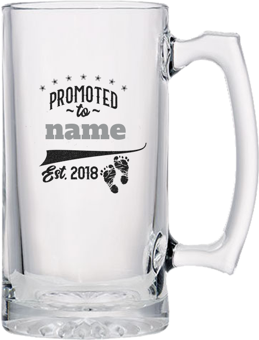 New Grandparent Personalized Beer Mugs - Beer Stein Clipart (517x679), Png Download