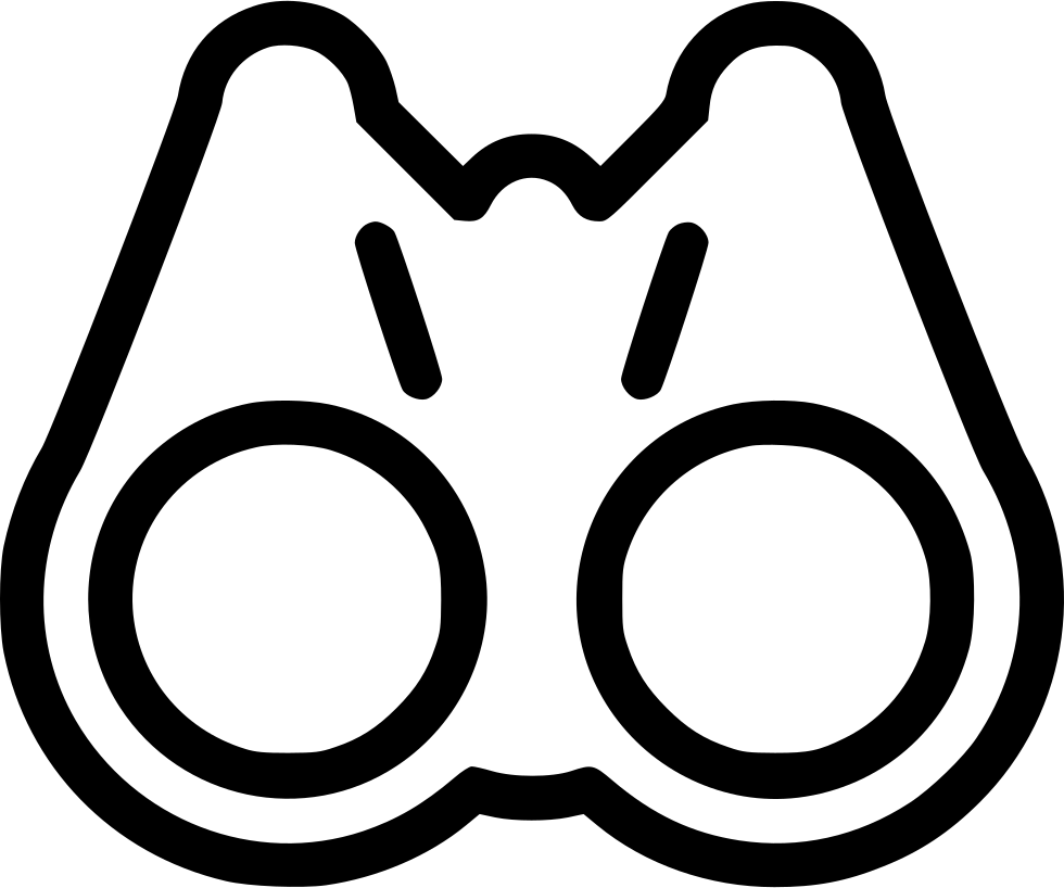 Binocular Png Icon - Circle Clipart (980x818), Png Download