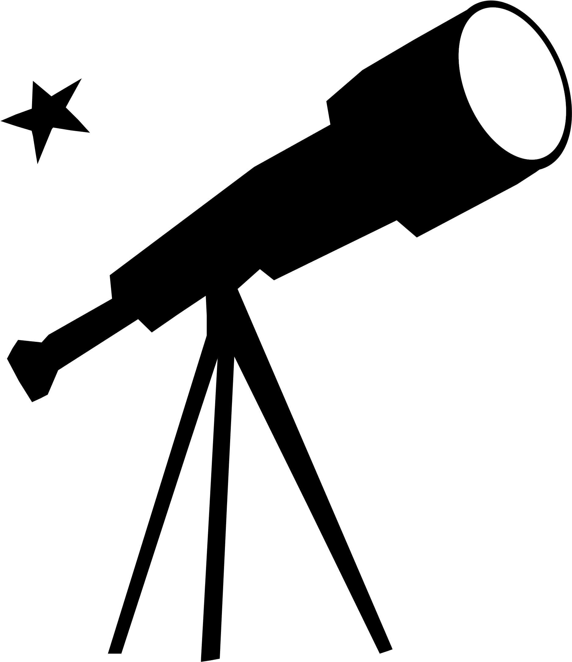 Icons Png Free Downloads - Transparent Telescope Clipart (2109x2400), Png Download