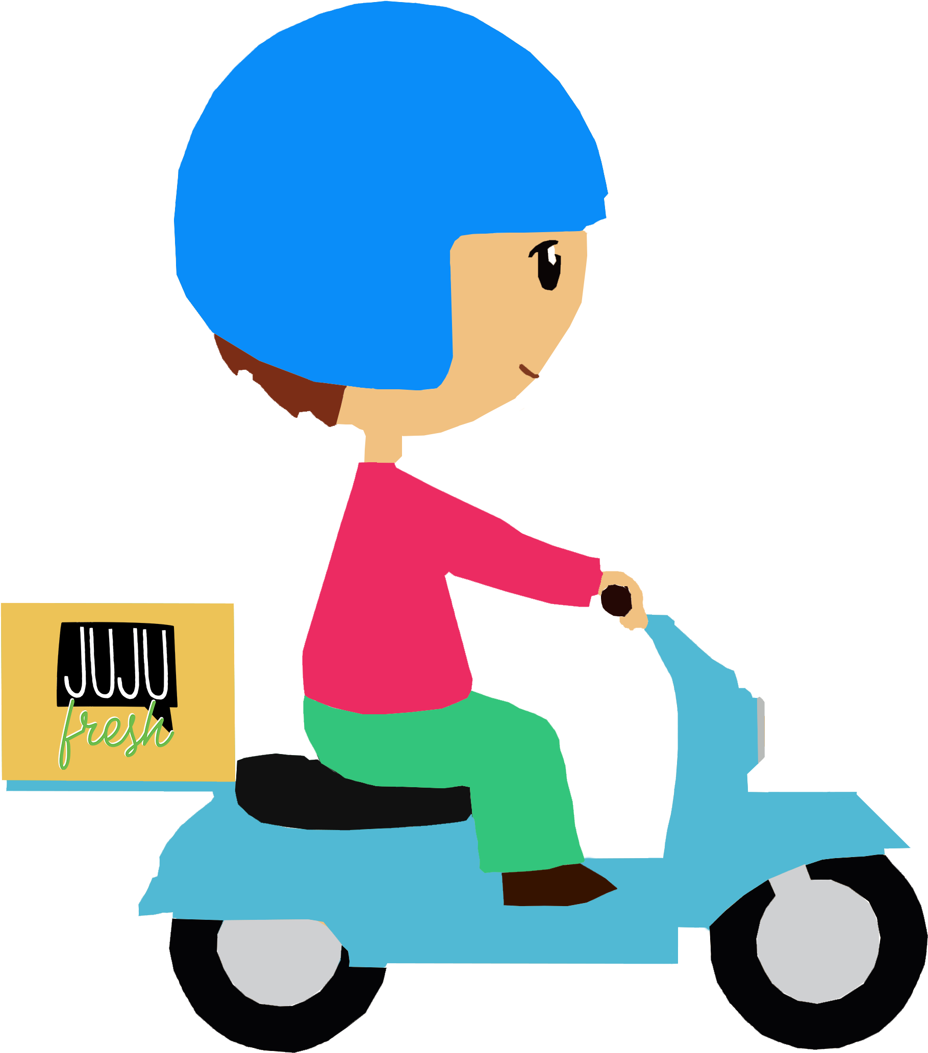 Delivery - Delivery Cartoon Clipart (1889x2116), Png Download