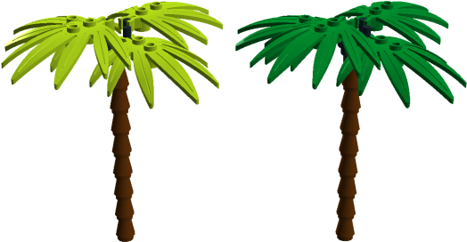 2 Conjuntos Lego Coqueiro - Palm Tree Clipart (600x600), Png Download