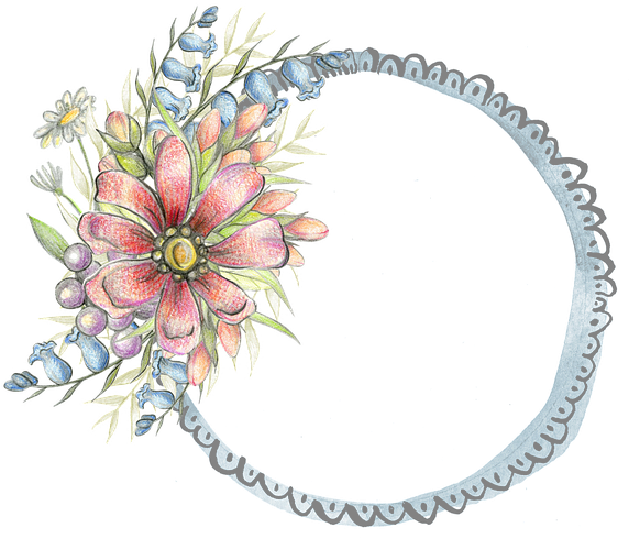 Floral, Frame, Template, Decoration, Embellishment - ตกแต่ง กรอบ ใบ งาน ดอกไม้ Clipart (640x544), Png Download