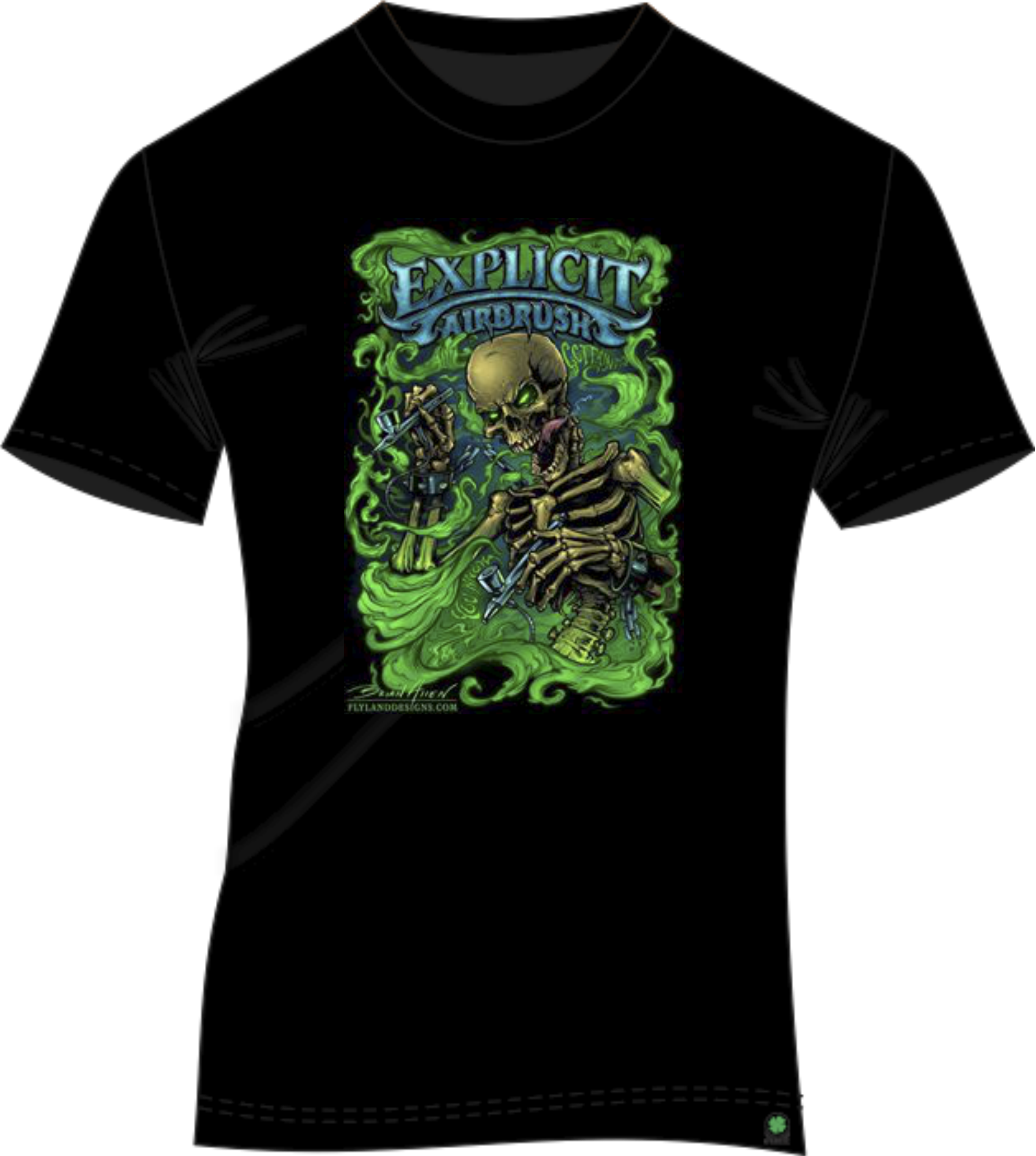 Caveira-verde - Polo Shirt Black Png Clipart (2348x2620), Png Download