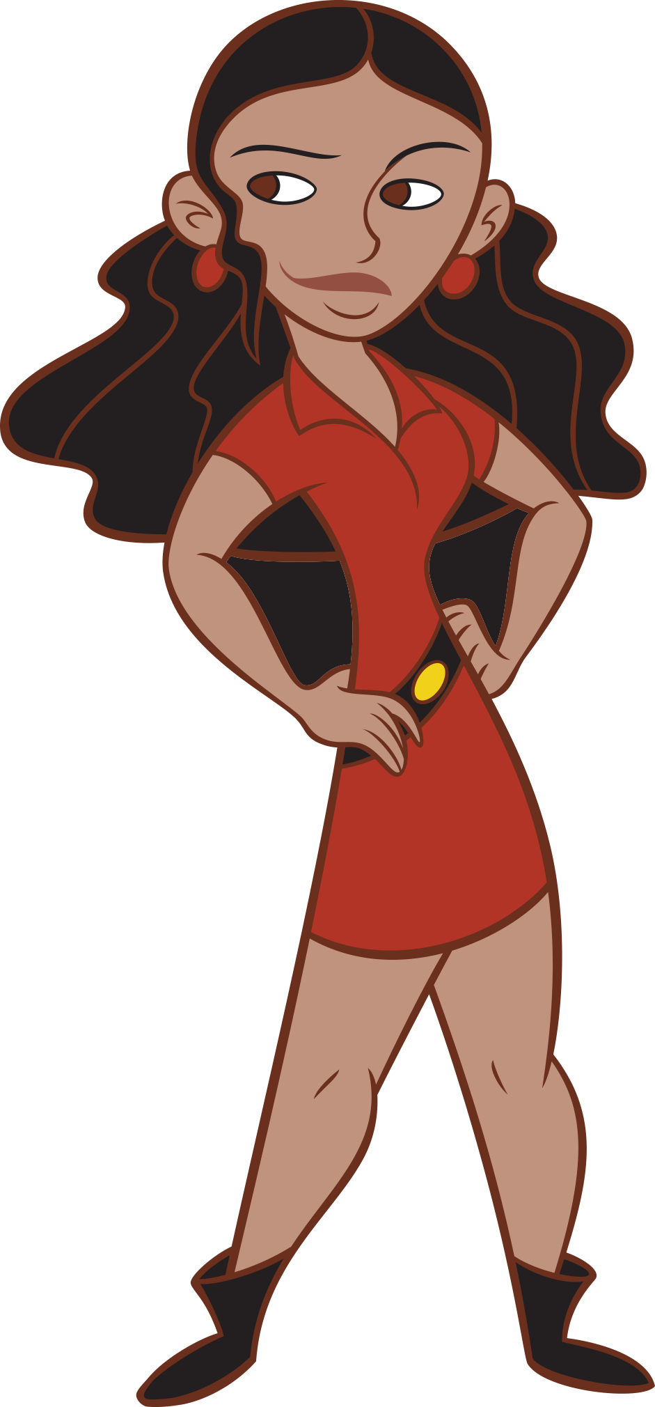 Athena Kim Possible Cartoon Clipart (941x2020), Png Download