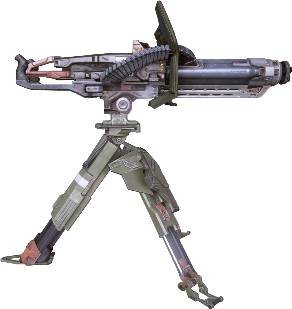 M343a2 Chaingun - Torretas De Halo 5 Clipart (1000x1050), Png Download