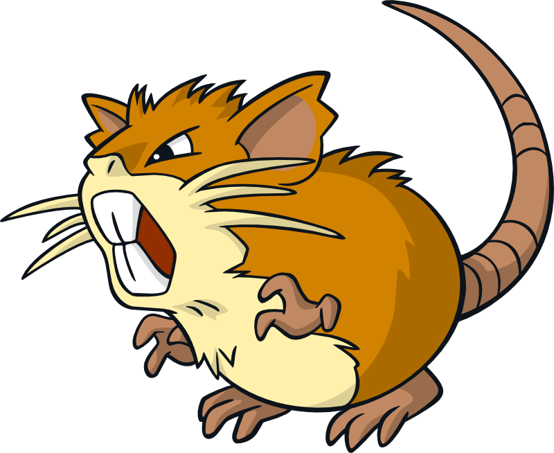 Rattata Transparent Pokemon Yellow - Raticate Png Clipart (800x654), Png Download