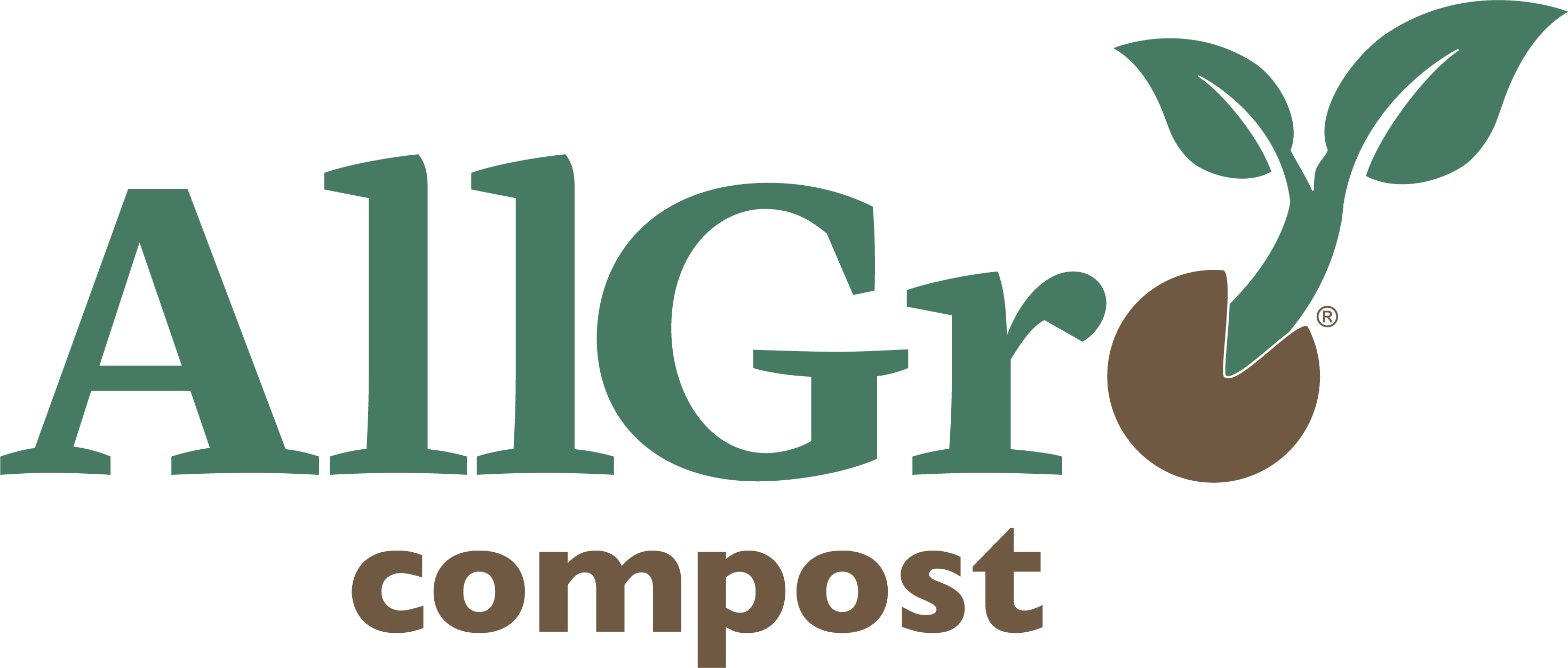 Allgro Compost Logo - Graphic Design Clipart (2939x1252), Png Download