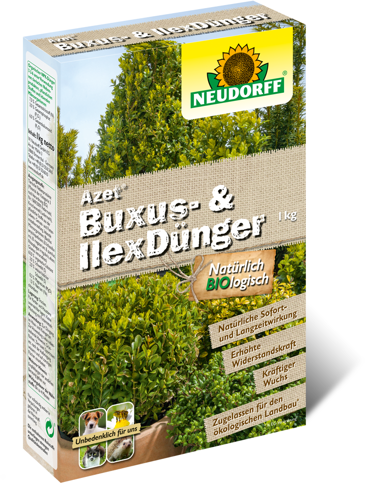 Azet Boxwood- And Ilexfertiliser - Neudorff Clipart (1000x1195), Png Download
