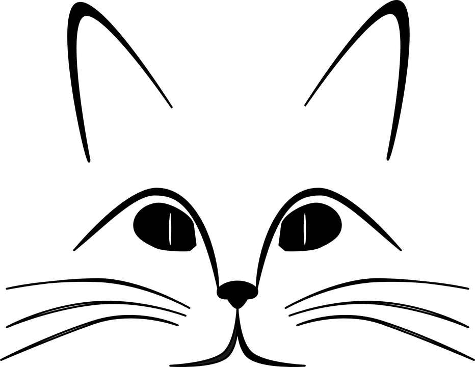 Thumb Image - Whiskers Clipart Black And White - Png Download (932x720), Png Download