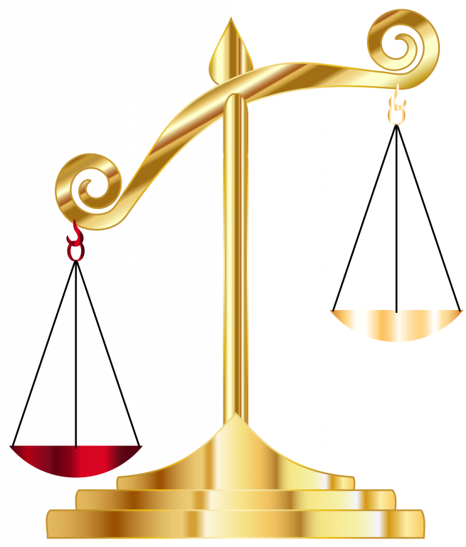 Believers Would Pray To St - Balance Scale Transparent Background Clipart (662x768), Png Download