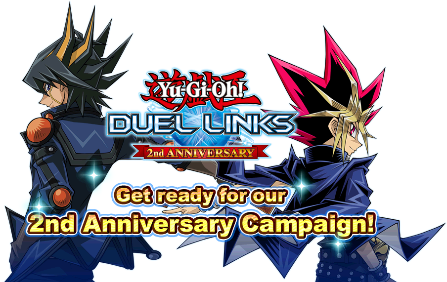 Yu Gi Oh Duel Links Comemora Seu 2º Aniversário Caixa - Yugioh Clipart (990x570), Png Download