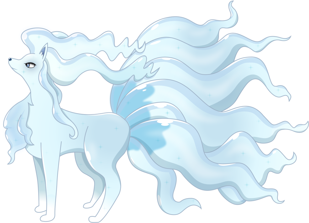 Alolan Ninetales Png - Ninetales Alola Png Clipart (1024x751), Png Download