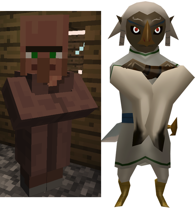 Wk3ma ] - Minecraft Villager Clipart (675x732), Png Download