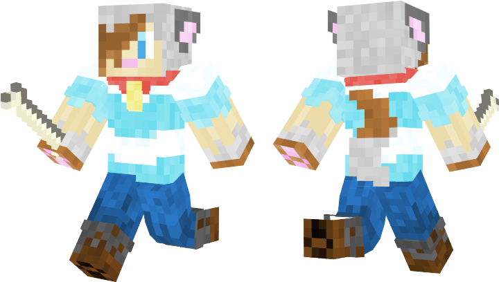 Minecraft Skin I Made For My Homie @sammstown Their - Graphic Design Clipart (763x419), Png Download
