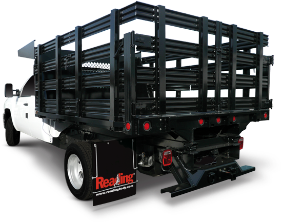 Steel Stake Bodies - Trailer Truck Clipart (760x433), Png Download