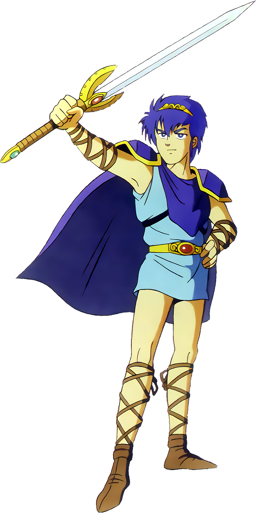 Super Smash Bros - Fire Emblem Original Marth Clipart (978x1960), Png Download