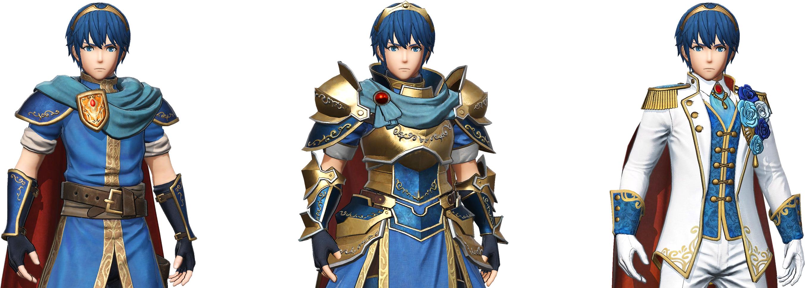 Marth Png - Fire Emblem Warriors Marth Clipart (3072x1024), Png Download