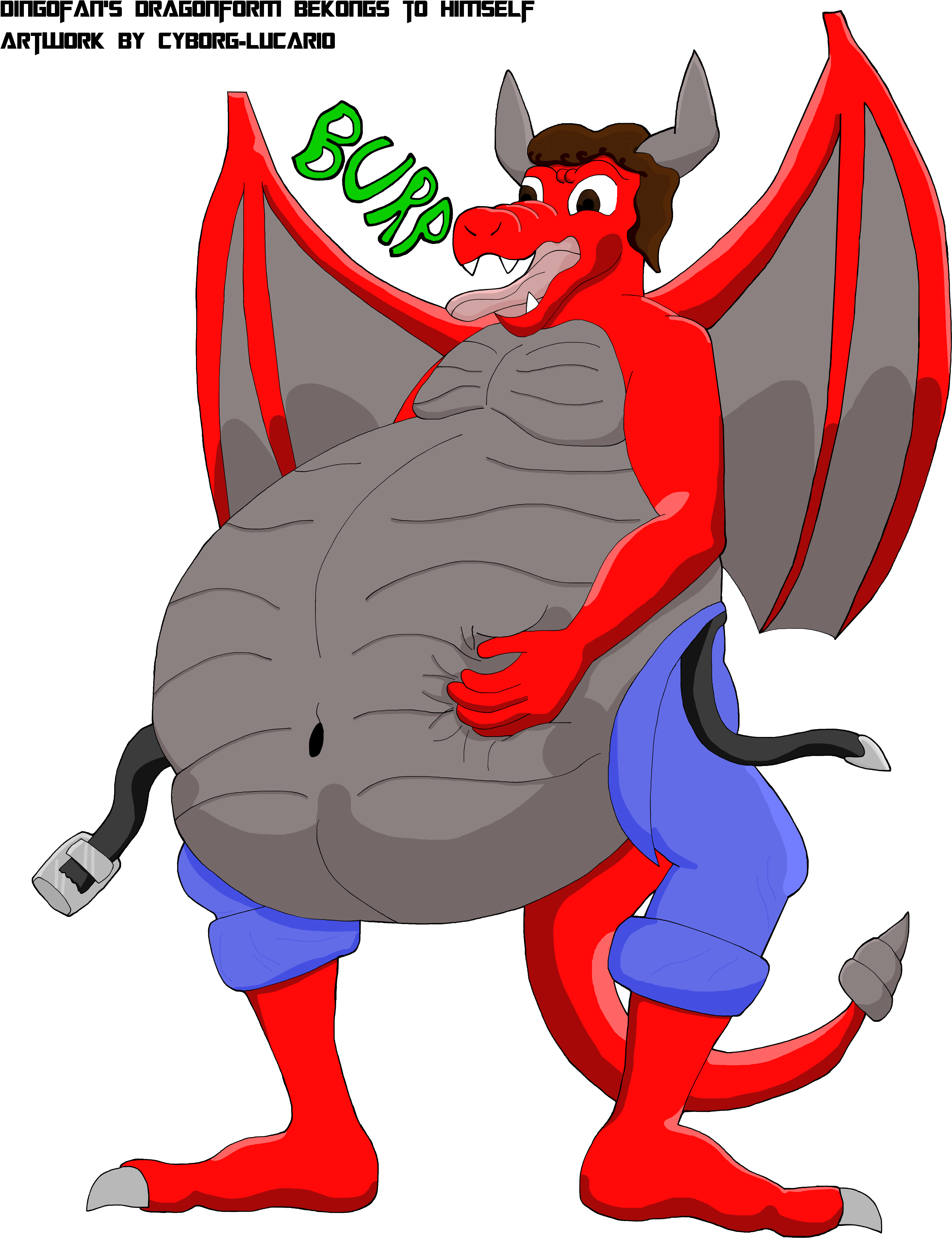 Stomach Clipart Fat Kid - Fat Dragon Belly - Png Download (2976x3968), Png Download