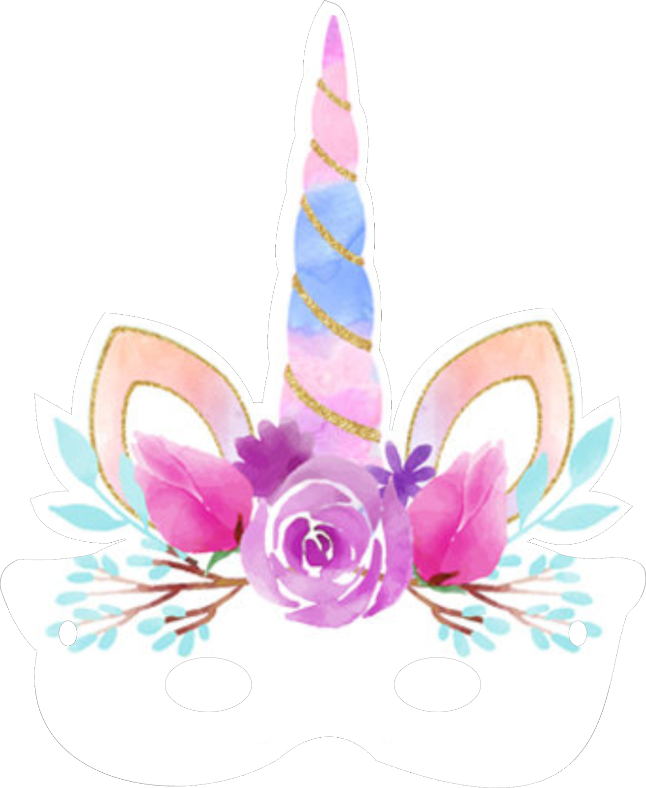 El Unicornio De La Princesa Dibujo Para Colorear E - Decoracion De Unicornio Clipart (1312x1600), Png Download