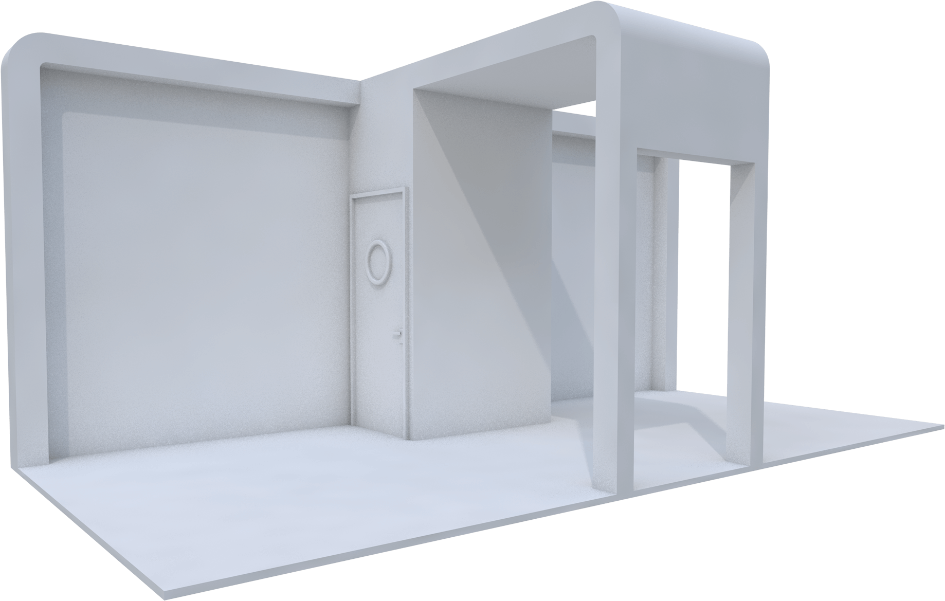 Add Reception Desk - Shelf Clipart (2480x1476), Png Download