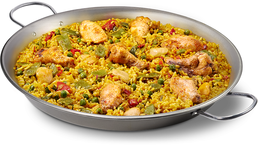 Paella Valenciana Espaella - Pesto Noodles And Company Clipart (846x475), Png Download