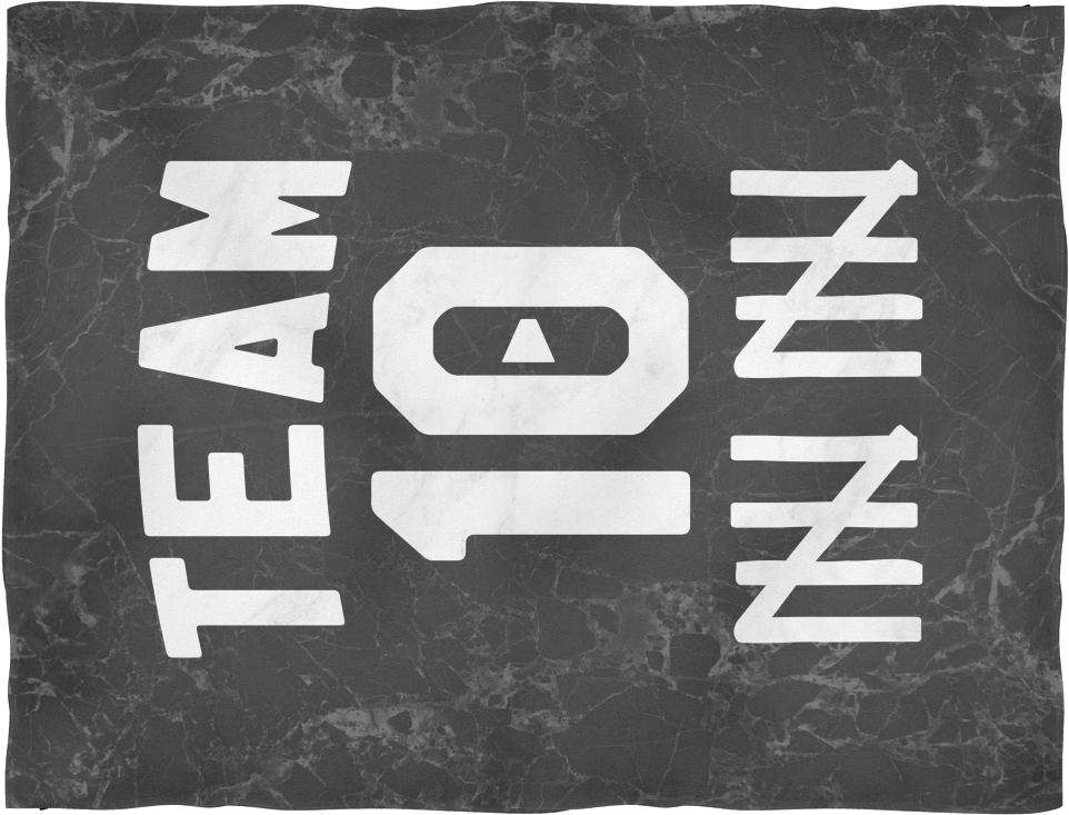 Team 10 Fleece Blanket Jake Paul Birthday, Chevrolet - Team 10 Logo Clipart (1024x1024), Png Download