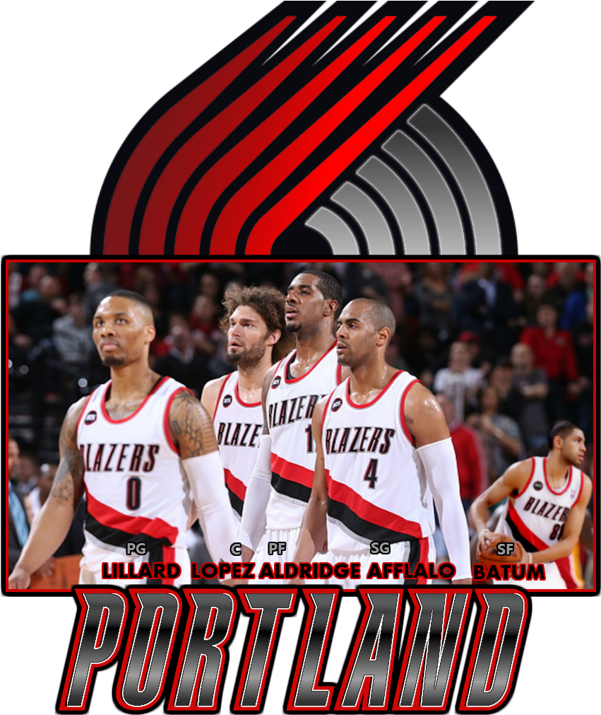 Will The Blazers Score Over - Portland Trail Blazers Clipart (866x1023), Png Download