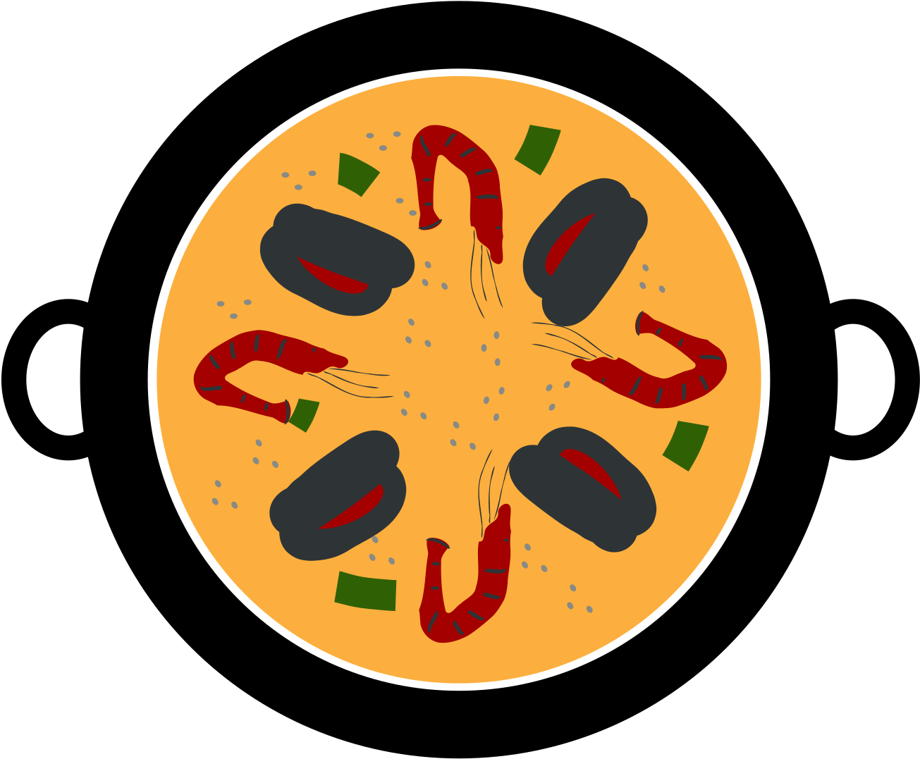 Paella Cliparts - Paella Clipart - Png Download (2400x1200), Png Download