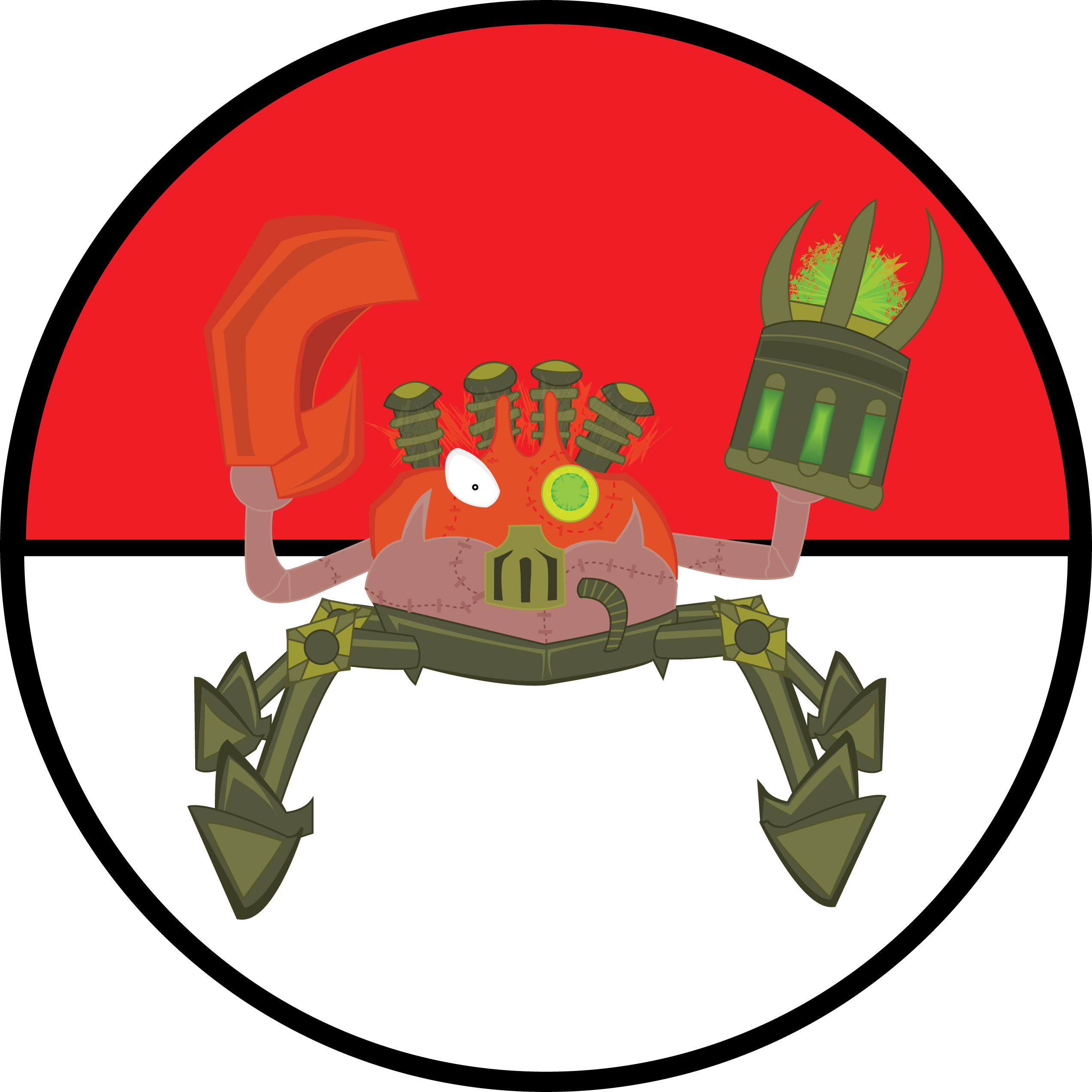 Krabby - Illustration Clipart (2546x2546), Png Download