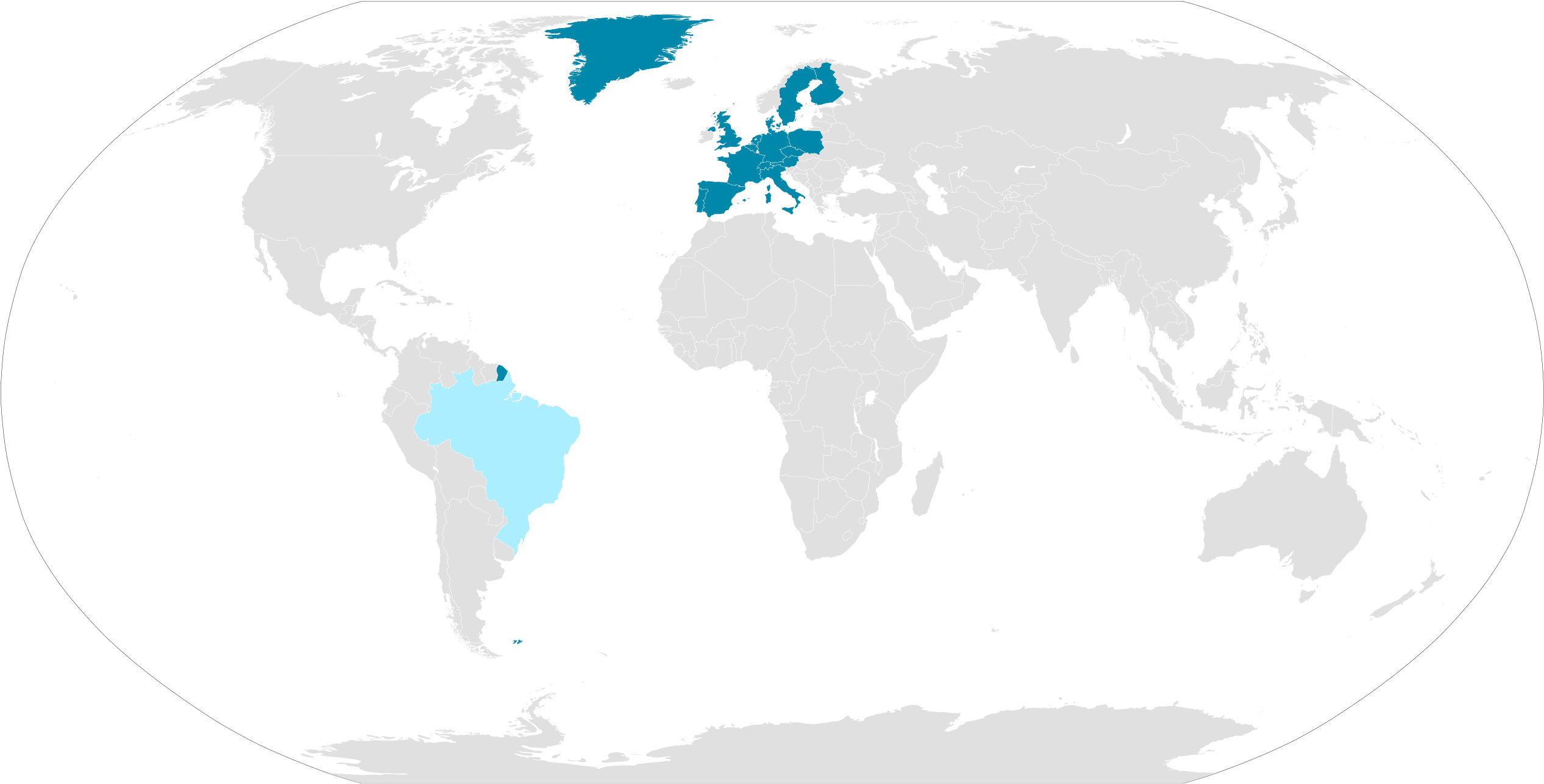 File - Eso - Members - Svg - Uranium World Map Clipart (2560x1314), Png Download
