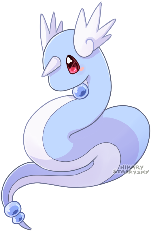 Chibi Dragonair - Cartoon Clipart (950x1000), Png Download
