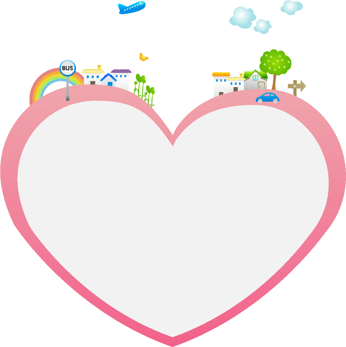 Vector De Corazón De Amor Rosa Minimalista Dibujado - Heart Clipart (1196x1199), Png Download