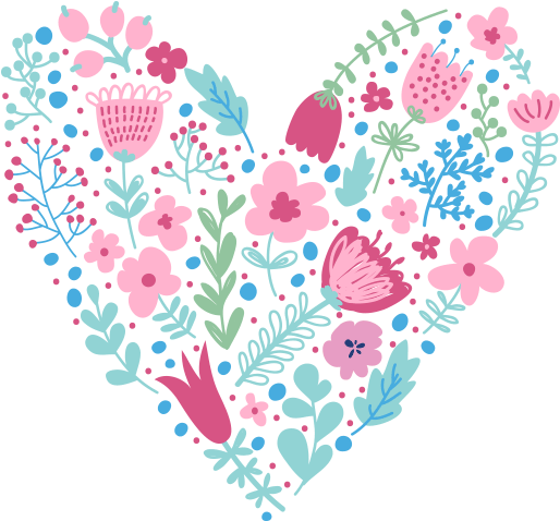 Corazon Con Rosas Png - Corazon Floral Png Clipart (600x600), Png Download