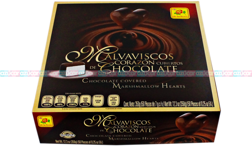 La Rosa Malvavisco C/chocolate Corazon 20/50 De La - Chocolate Clipart (800x800), Png Download