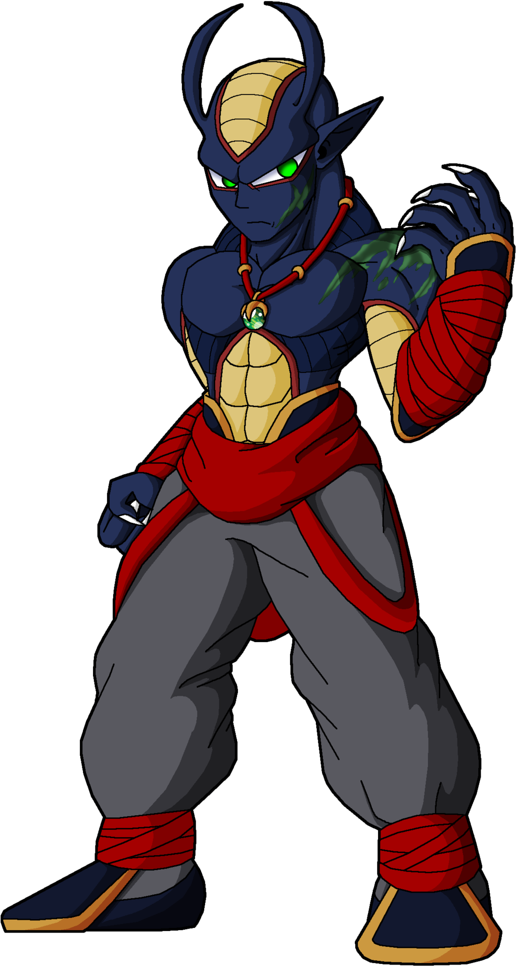 Gitara, The Strongest Namekian - Cartoon Clipart (1121x1920), Png Download