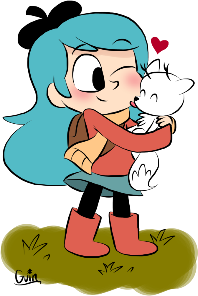 Netflix Drawing Transparent Background - Hilda Fanart Netflix Clipart (761x1050), Png Download