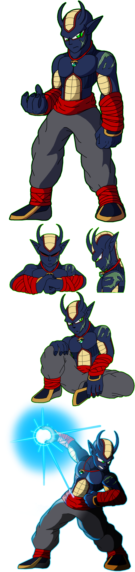 Ginzo, The Greatest Namekian - Cartoon Clipart (517x1920), Png Download