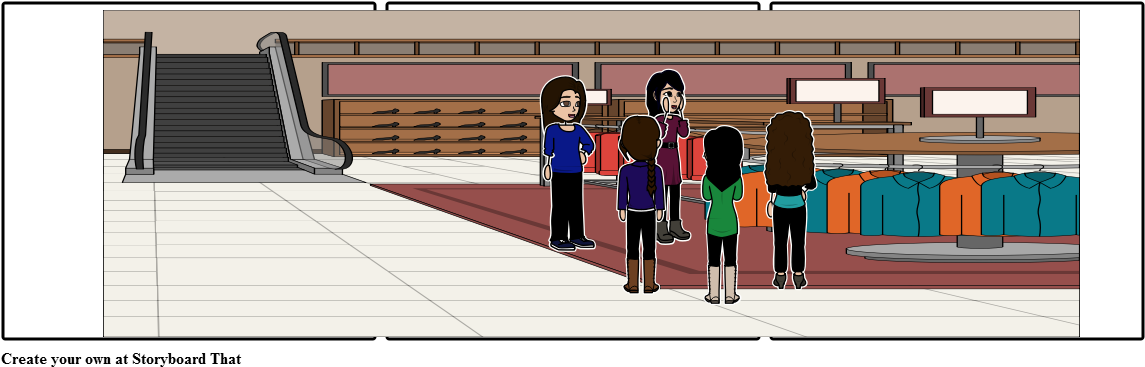 De Compras - Cartoon Clipart (1164x385), Png Download