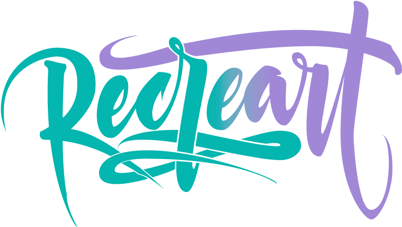 Recreart Logo Recreart Logo - Calligraphy Clipart (1095x678), Png Download