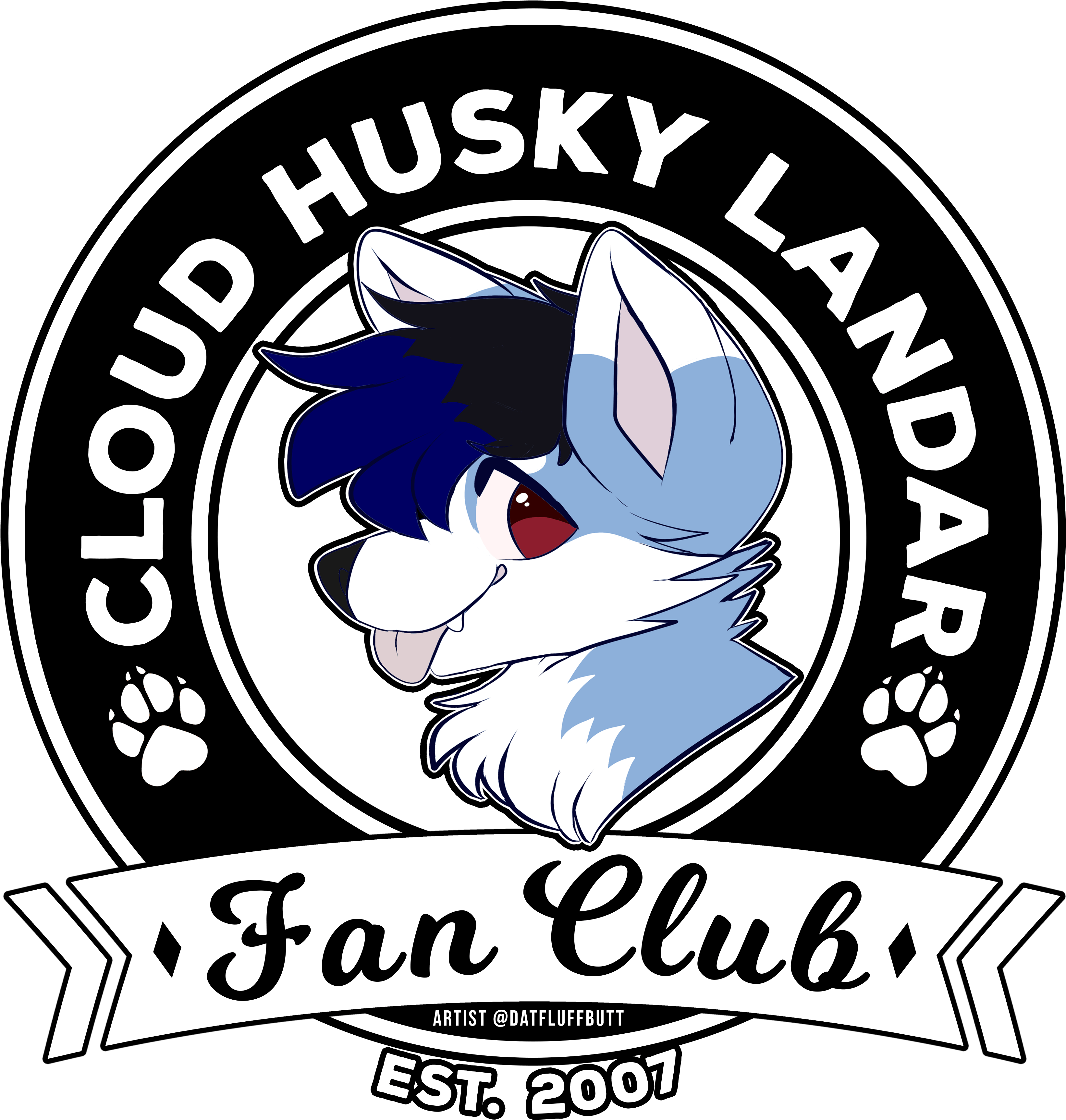 Cloud Husky Fan Club Newer - Poster Clipart (3344x4406), Png Download