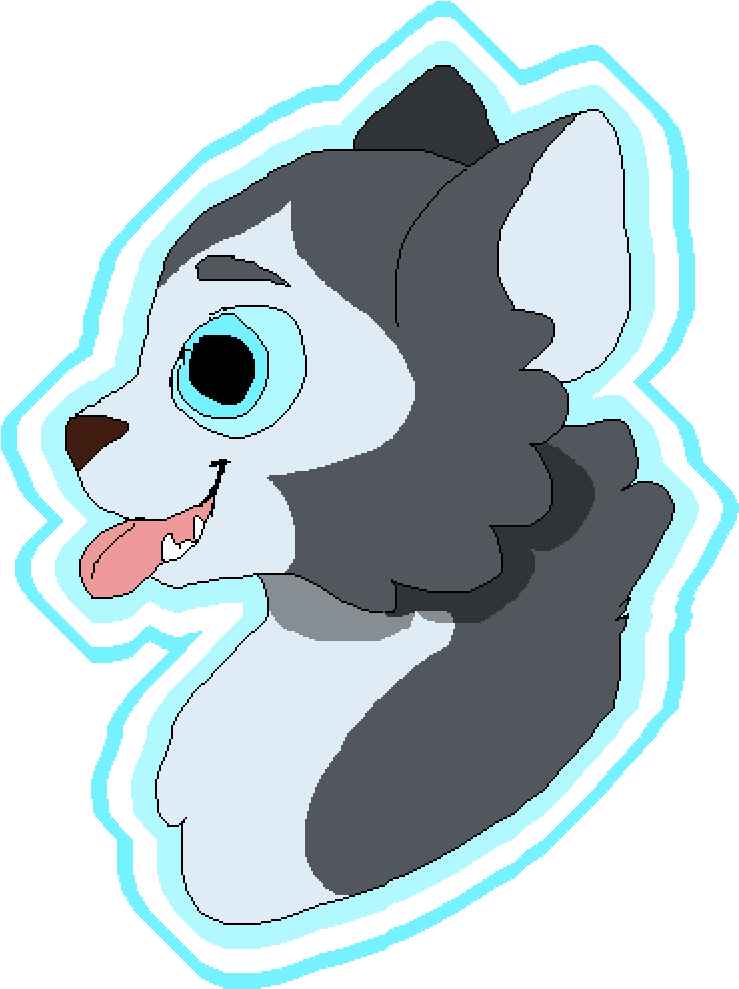 ~husky - Cartoon Clipart (1400x1400), Png Download