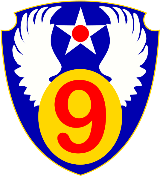 Ninth Air Force - 9th Air Force Emblem Clipart (546x600), Png Download