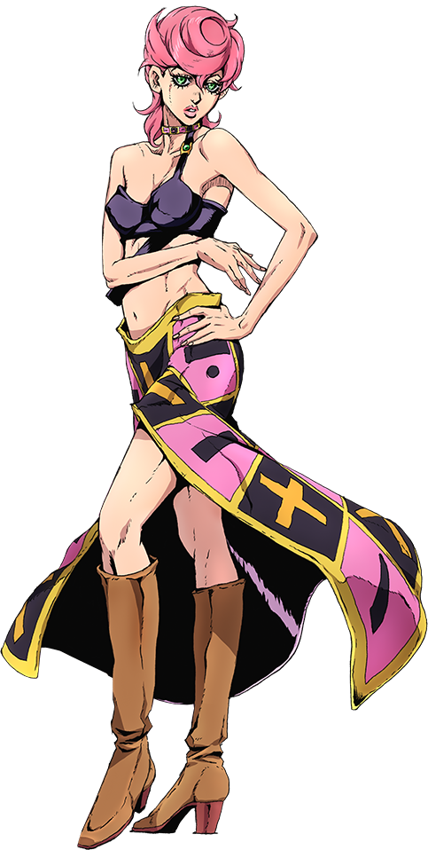 Jojo Golden Wind Trish Clipart (483x958), Png Download