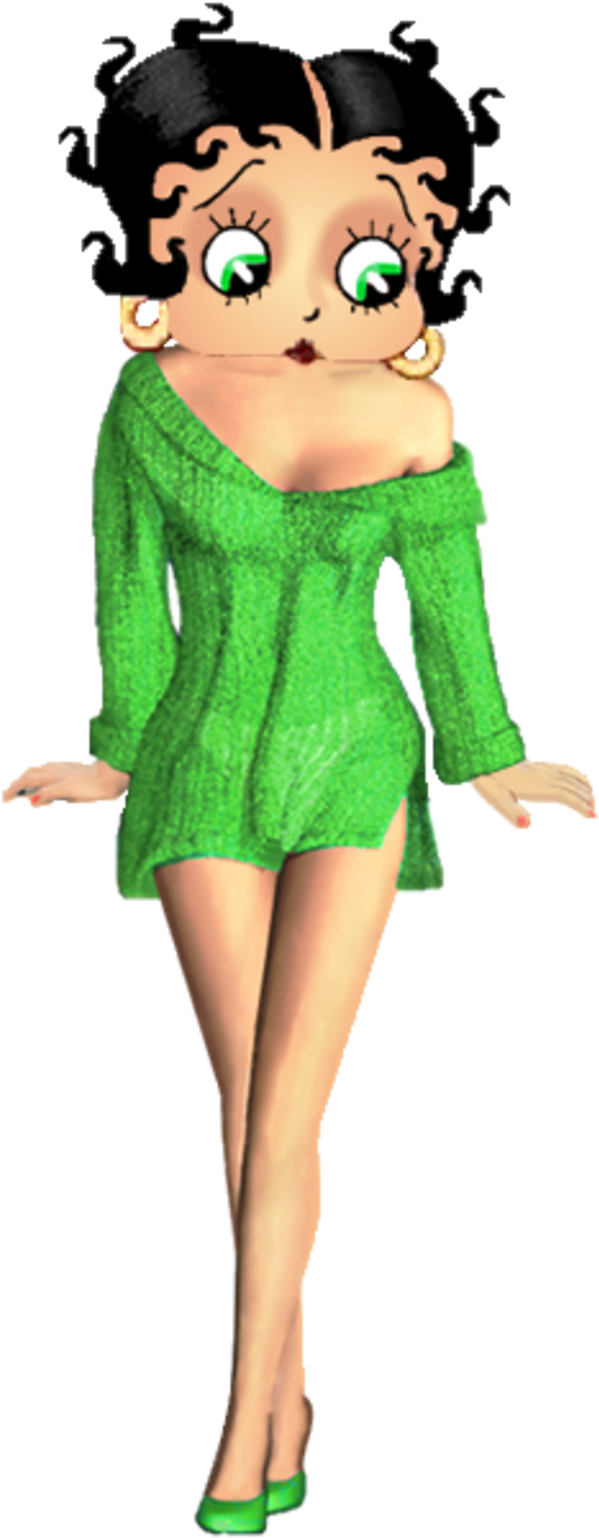 Gifs Betty Boop Et Divers - Betty Boop Clipart (800x1597), Png Download