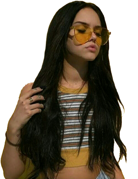 Maggie Lindemann Yellow Clipart (500x639), Png Download