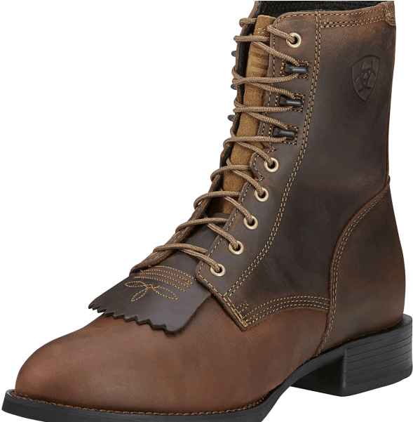 Ariat Men's Heritage Lacer Western Boot - Work Boots Clipart (600x600), Png Download